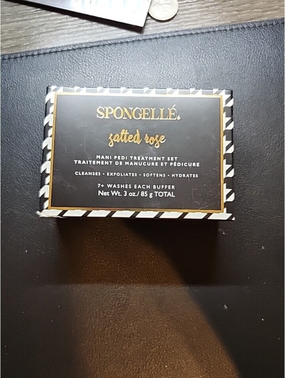 Spongelle Mani Pedi Treatment Set in SALTED ROSE, 3oz/85g NIB  SEALED 7+Washes